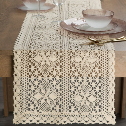 Boho ažúrový obrus 40x140 cm Mary